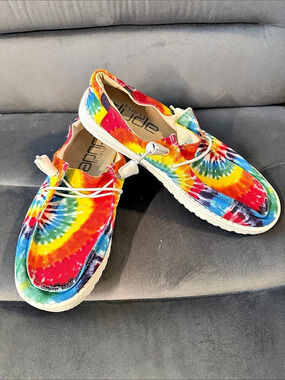 Hey Dude Wendy Mandala Tie Dye Sneakers US 9